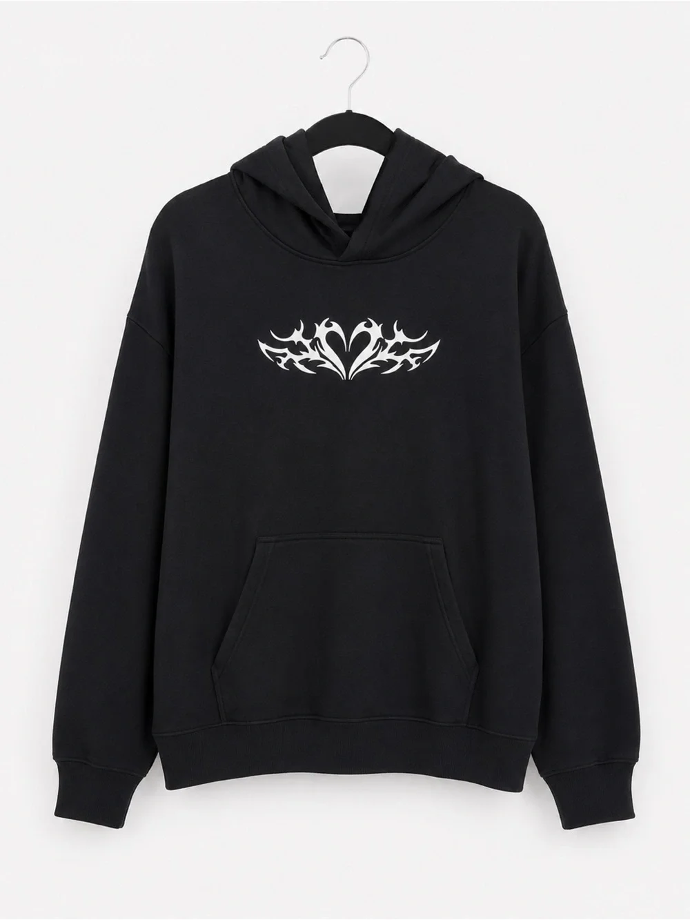 H&M oversized motif-detail hoodie sz large - Picture 2 of 5